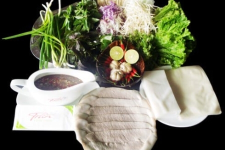 Bánh tráng thịt heo Đà Nẵng