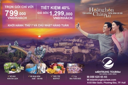 Ngắm hoàng hôn trên đỉnh Bà Nà